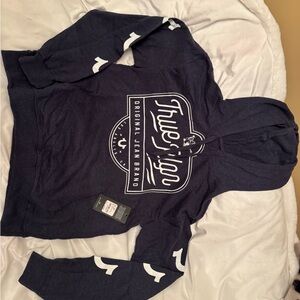 NWT True Religion Logo Hoodie Size L